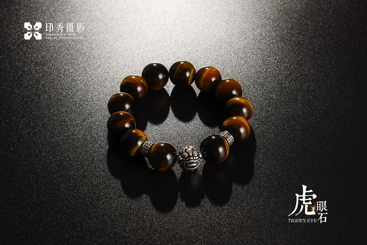 福州虎眼石珠宝手串静物电商摄影