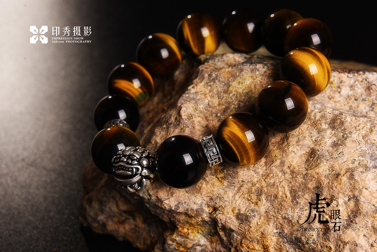 福州虎眼石珠宝手串静物电商摄影