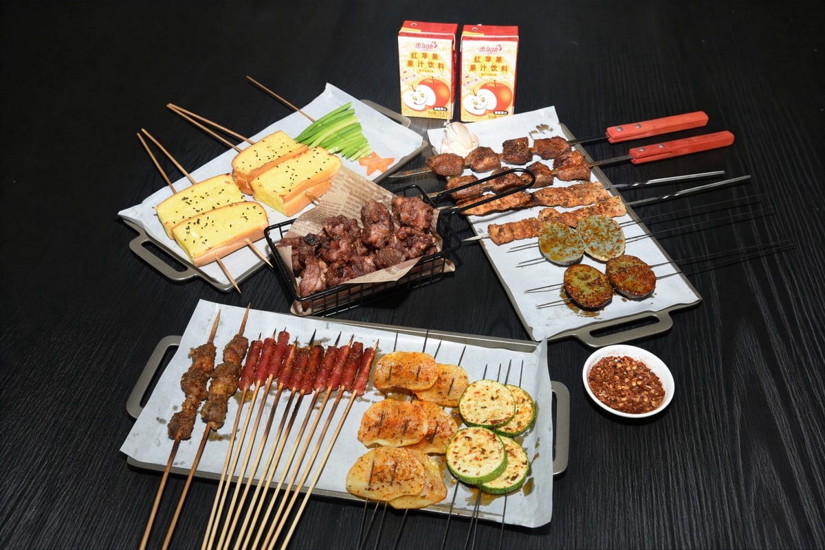 烧烤店拍摄烤串菜品夜宵商业摄影