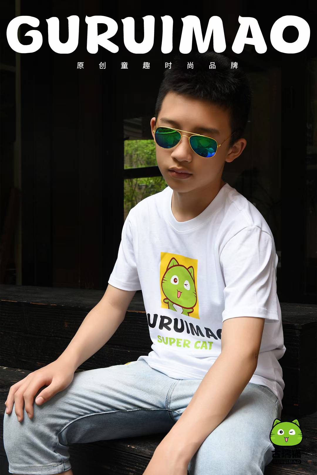 童装T恤拍摄儿童短袖服装电商详情页设计