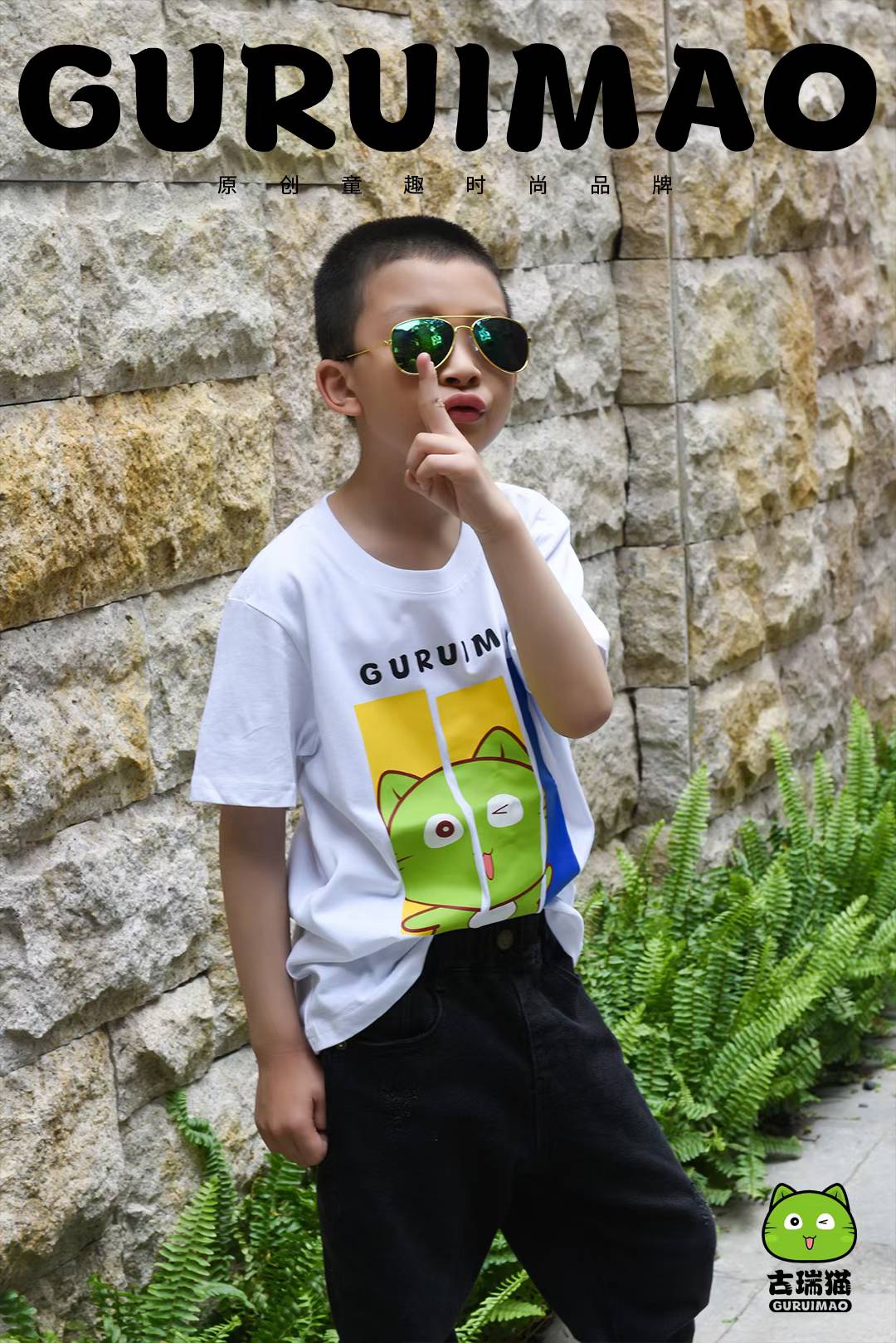 童装T恤拍摄儿童短袖服装电商详情页设计