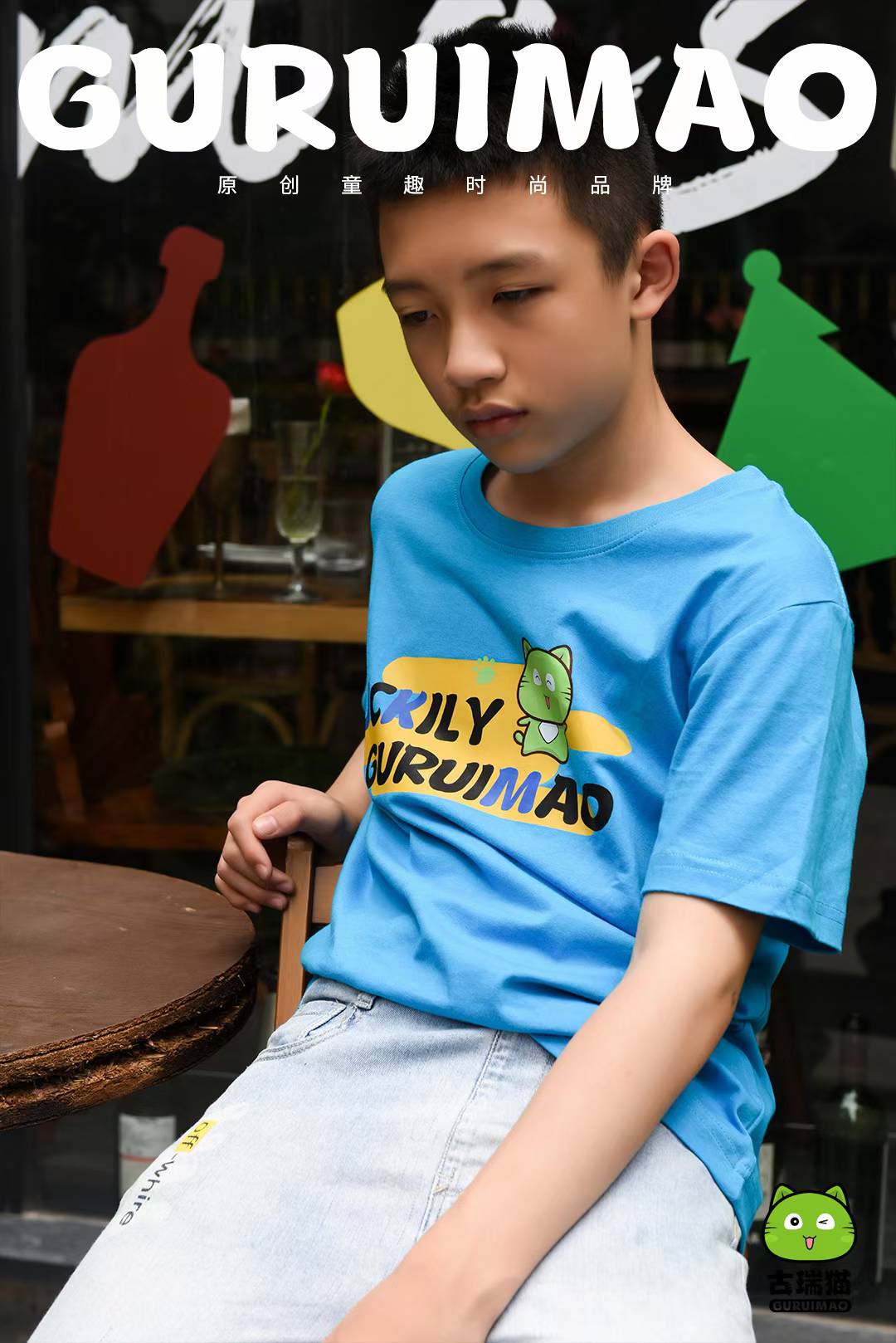 童装T恤拍摄儿童短袖服装电商详情页设计