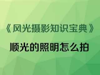 顺光的照明怎么拍《风光摄影知识宝典》