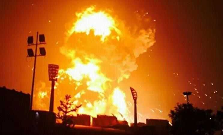 天津港的爆炸事件