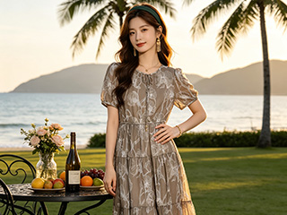 女装拍摄+AI外景真人模特短视频