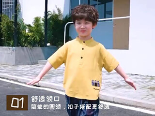 男童夏季复古服饰主图视频